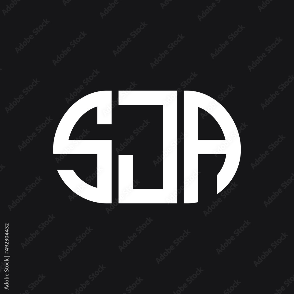 SJA letter logo design on black background. SJA creative initials letter logo concept. SJA letter design. SJA letter logo design on black background. SJA creative initials letter logo concept. SJA letter design.