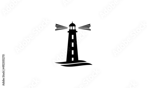 lighthouse logo vector