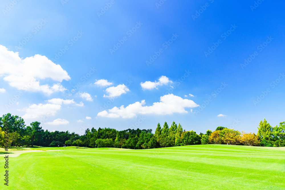 Fairway of Japanese golf course Fairway of Japanese golf course