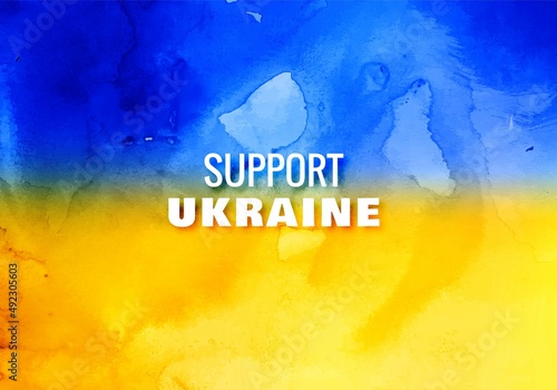 Modern flag theme support ukraine text texture background