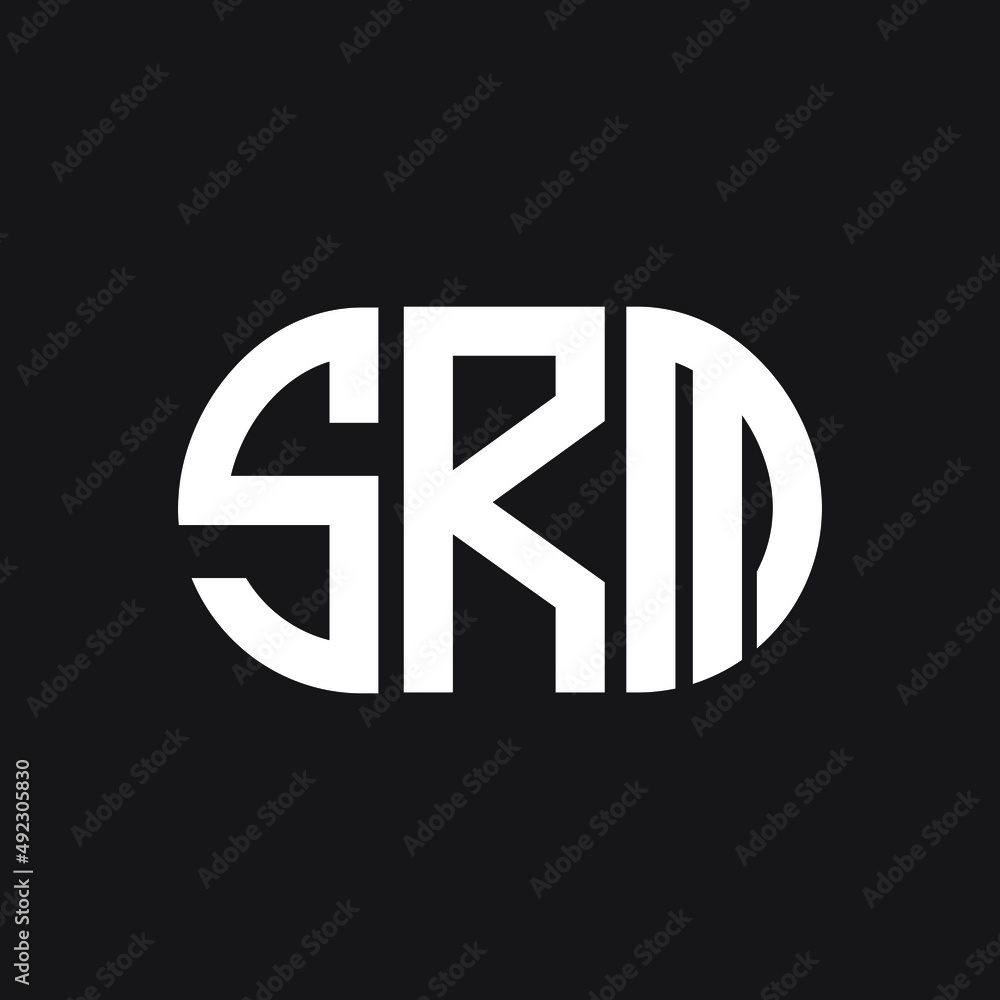 SRM letter logo design on black background. SRM creative initials letter logo concept. SRM letter design. SRM letter logo design on black background. SRM creative initials letter logo concept. SRM letter design.