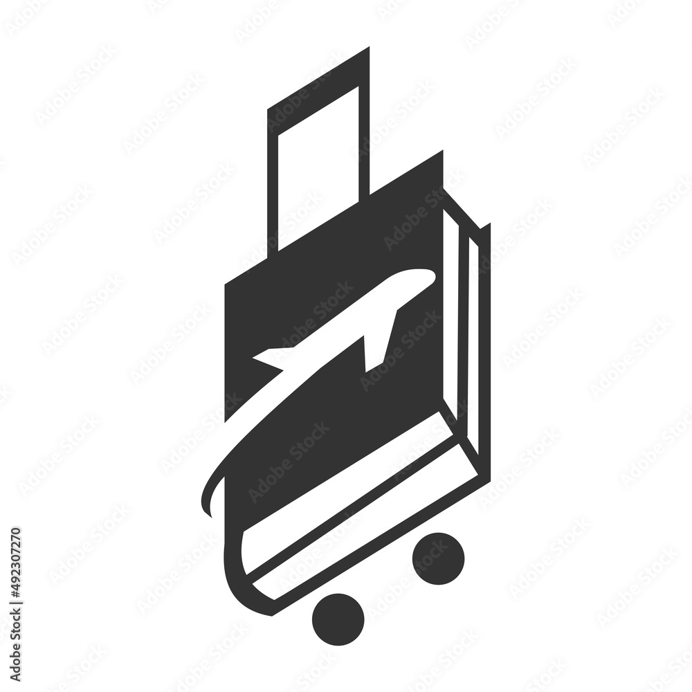 Book Travel Logo Icon Illustration Brand Identity Book Travel Logo Icon Illustration Brand Identity