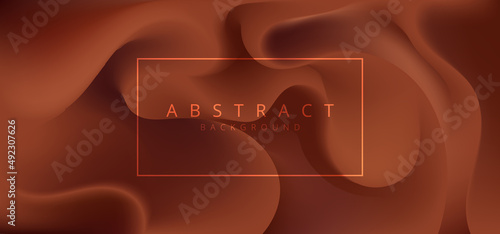 Brown fabric textile wrinkles folds or liquid background and texture luxury style