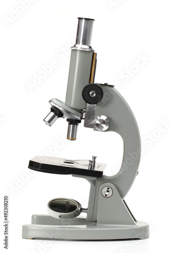 microscope isolated on white background