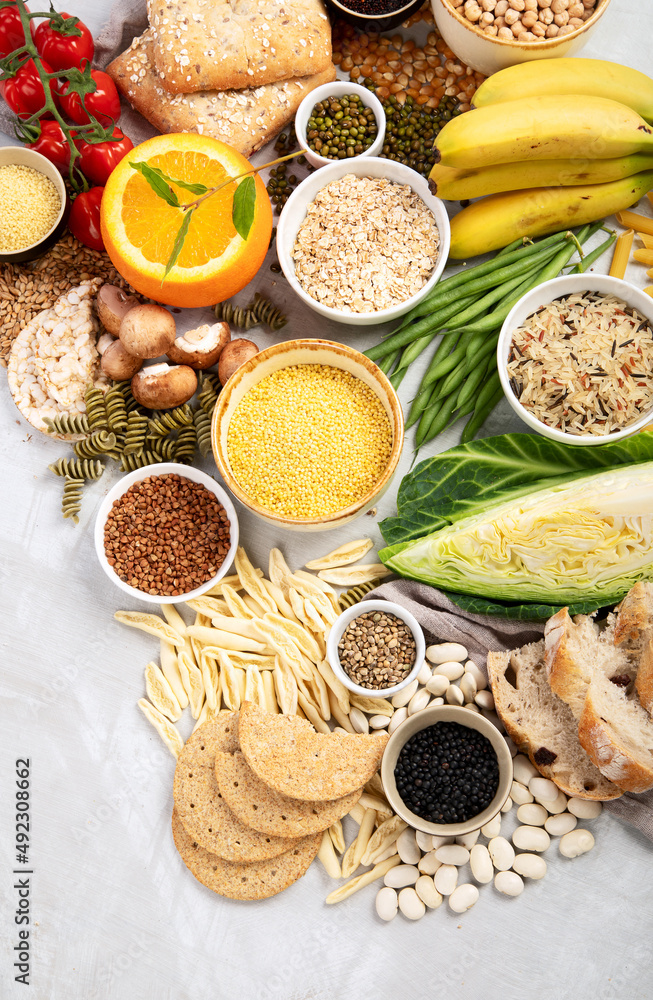Best Sources of Carbs on a white background. Best Sources of Carbs on a white background.