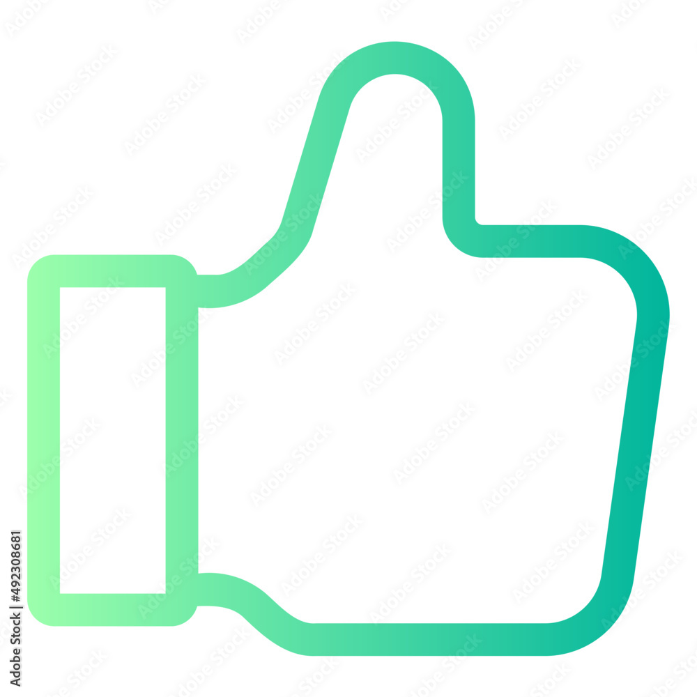 thumb gradient icon thumb gradient icon