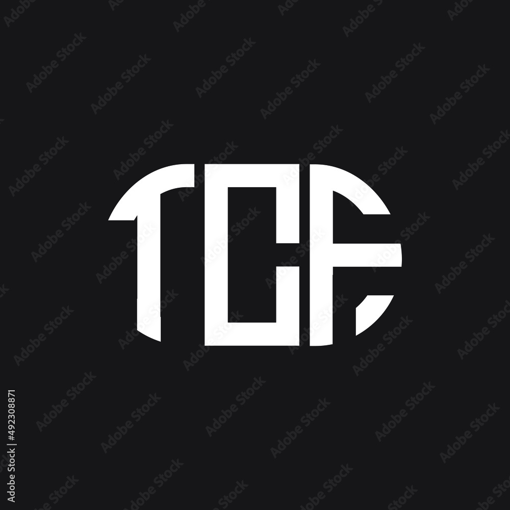 TCF letter logo design on black background. TCF creative initials letter logo concept. TCF letter design. TCF letter logo design on black background. TCF creative initials letter logo concept. TCF letter design.