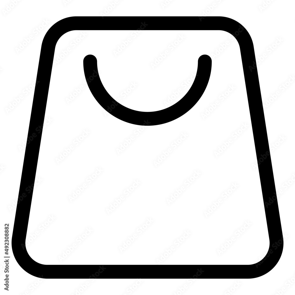 shopping bag line icon shopping bag line icon
