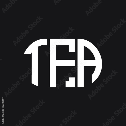 TFA letter logo design on black background. TFA creative initials letter logo concept. TFA letter design.