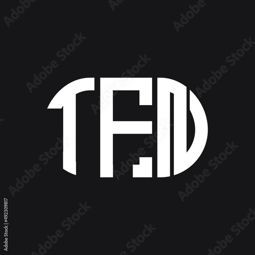 TFN letter logo design on black background. TFN creative initials letter logo concept. TFN letter design.