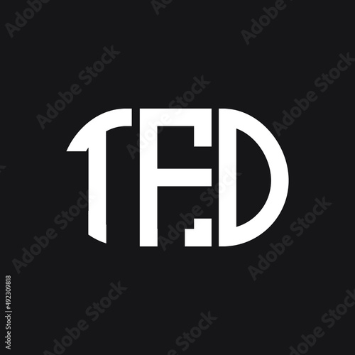 TFO letter logo design on black background. TFO creative initials letter logo concept. TFO letter design.