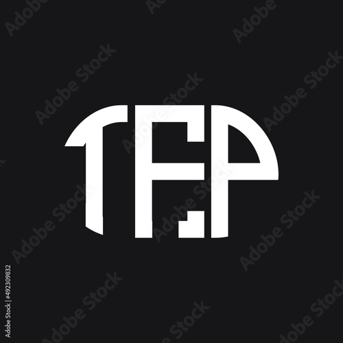 TFP letter logo design on black background. TFP creative initials letter logo concept. TFP letter design. 