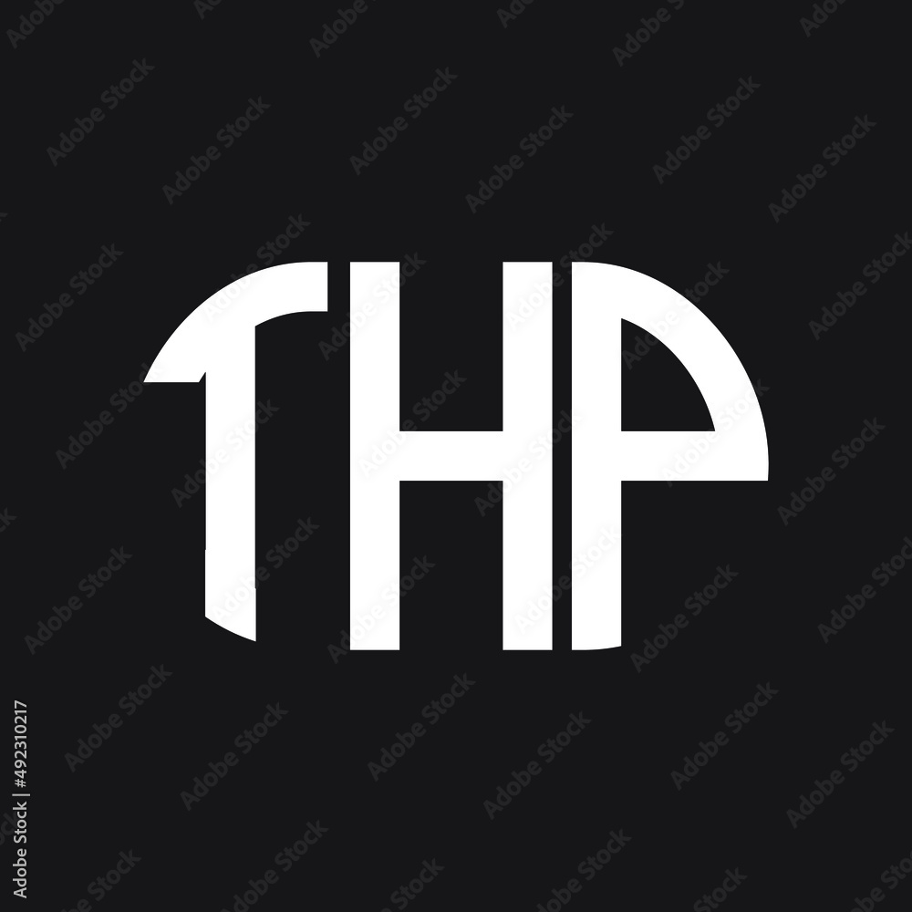 THP letter logo design on black background. THP creative initials letter logo concept. THP letter design. THP letter logo design on black background. THP creative initials letter logo concept. THP letter design.