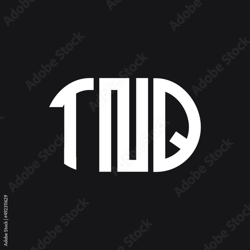 TNQ letter logo design on black background. TNQ creative initials letter logo concept. TNQ letter design. 