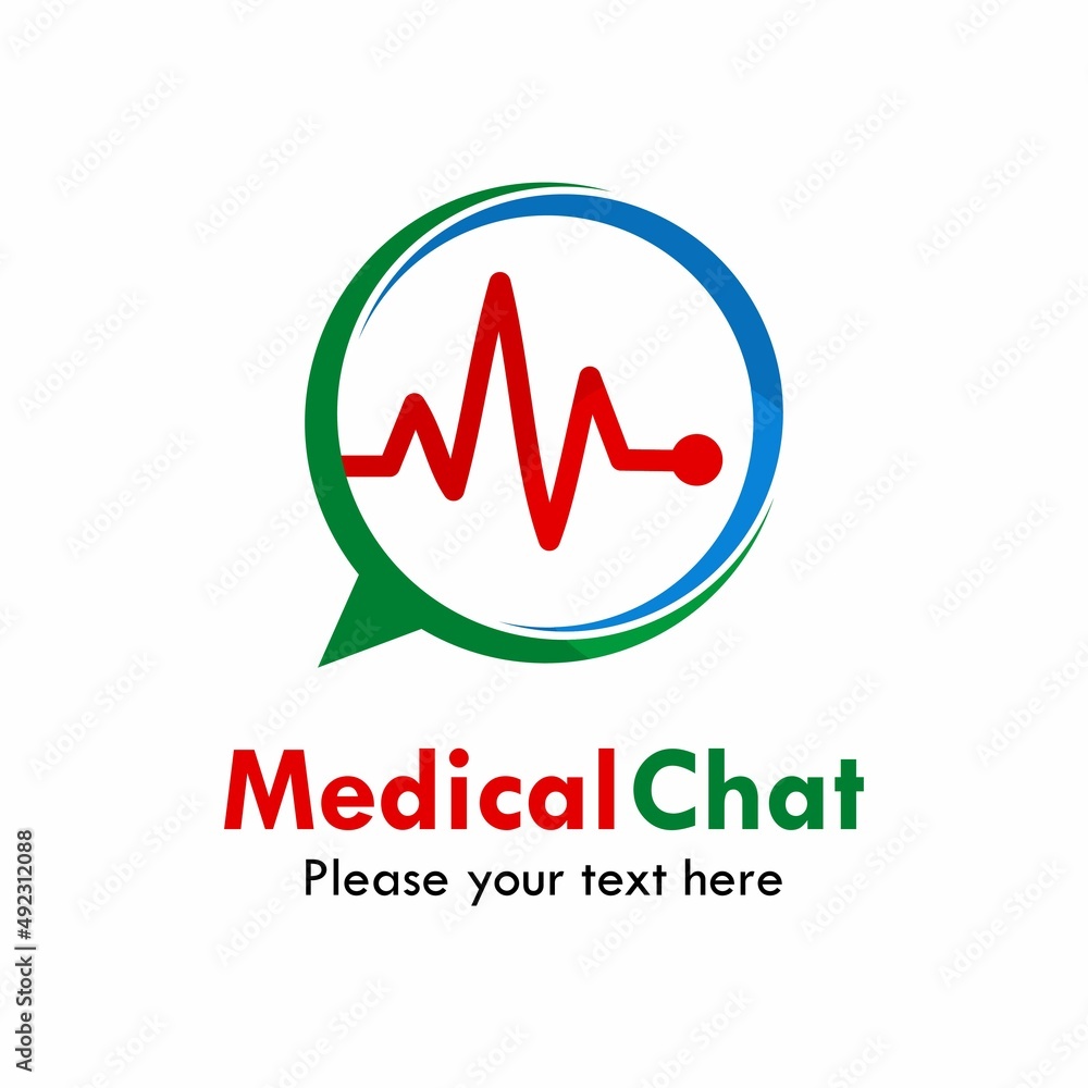 Medical chat logo template illustration Medical chat logo template illustration