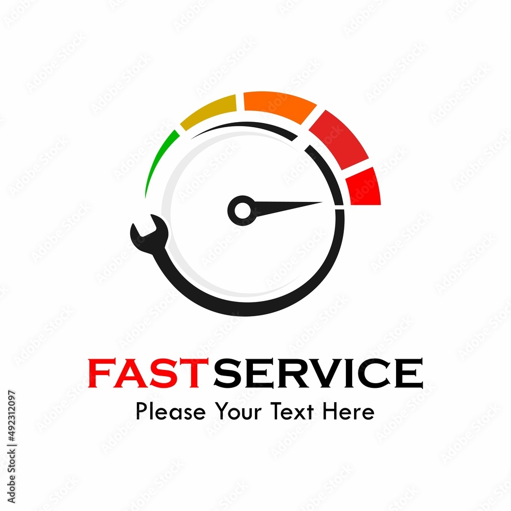Fast service logo template illustration Fast service logo template illustration