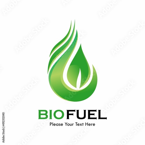 Bio fuel logo template illustration