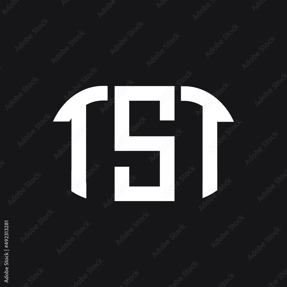 TST letter logo design on black background. TST creative initials letter logo concept. TST letter design. TST letter logo design on black background. TST creative initials letter logo concept. TST letter design.