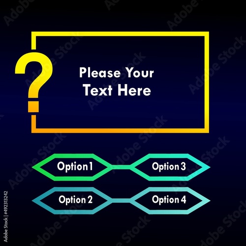 Question mark background vector template illustration. This background is suitable for question, quiz etc
