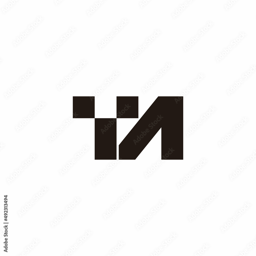 letter ta dots geometric design logo vector letter ta dots geometric design logo vector