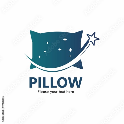 Pillow star logo template illustration