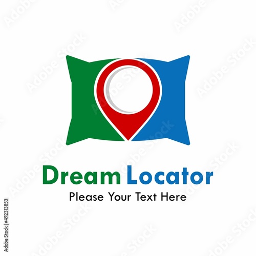 Sleep point logo template illustration