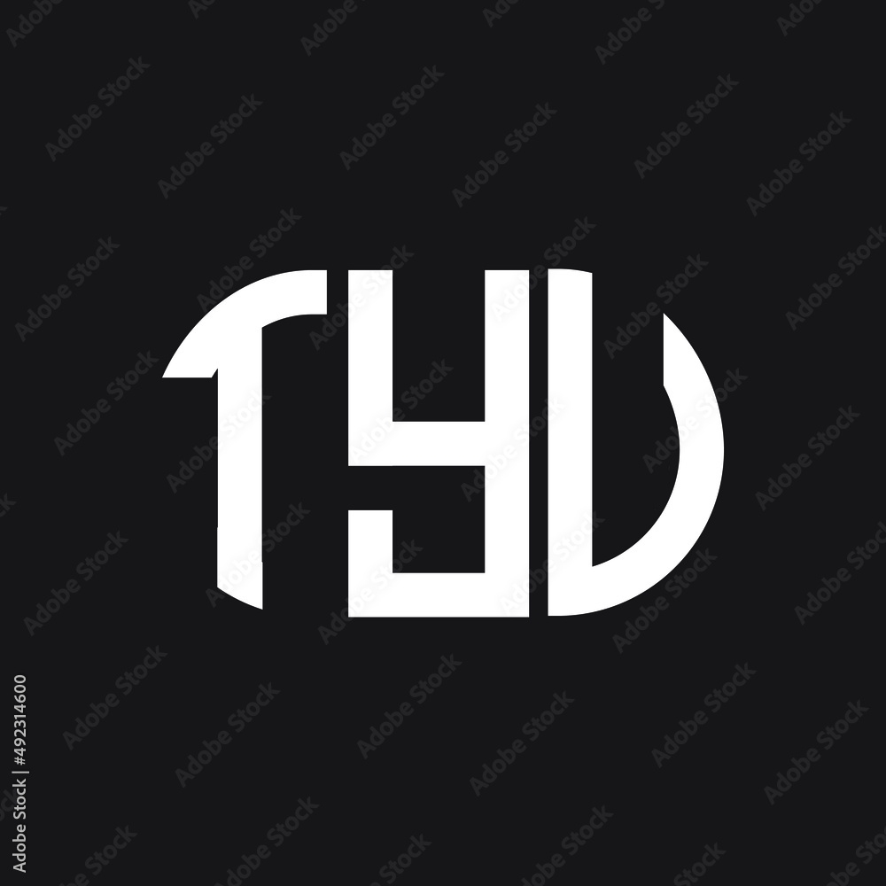TYV letter logo design on black background. TYV creative initials letter logo concept. TYV letter design. TYV letter logo design on black background. TYV creative initials letter logo concept. TYV letter design.