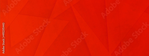 Abstract red background with diamond and triangle shapes layered in modern abstract pattern design, layers of textured red transparent material in triangle, Geometric vector background,