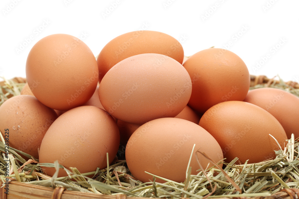 eggs on the straw eggs on the straw
