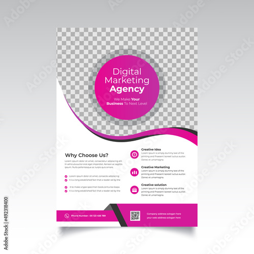 Corporate business flyer or modern business flyer template