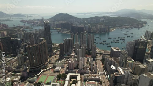 tusen wan new town, the new territories in Hong Kong, part of development of new town area photo