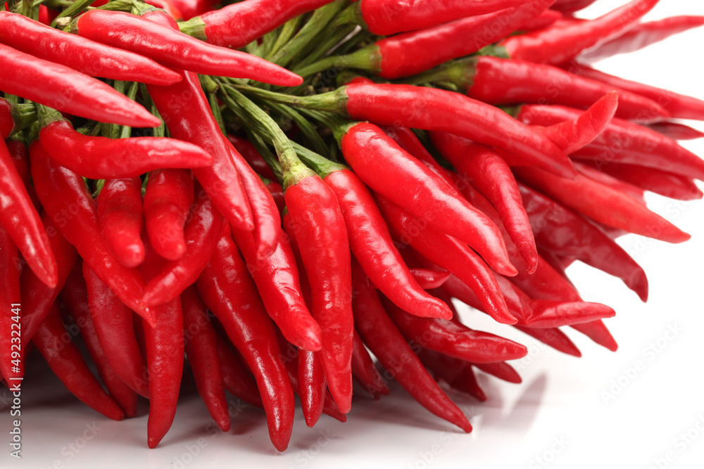 Red Hot Chili on white background