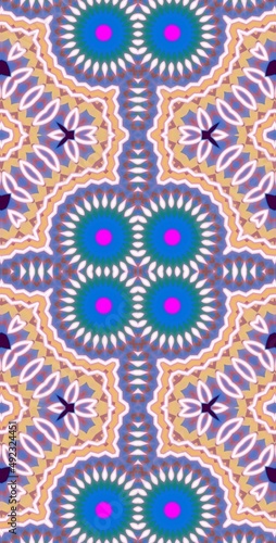 Fractodome Colorful Seamless Fractal Patterns