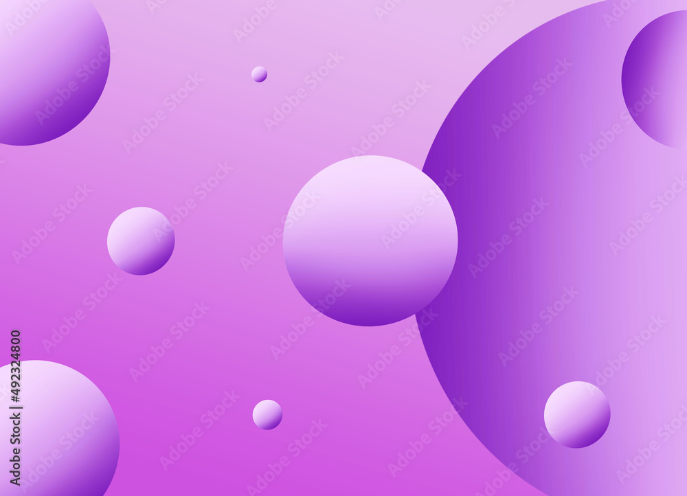 Abstract 3D Liquid Fluid Circles Bright Purple Beautiful Background With Halftone Textures Abstract 3D Liquid Fluid Circles Bright Purple Beautiful Background With Halftone Textures