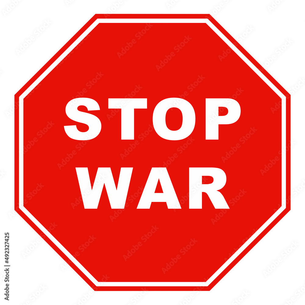 Sign stop war Sign stop war