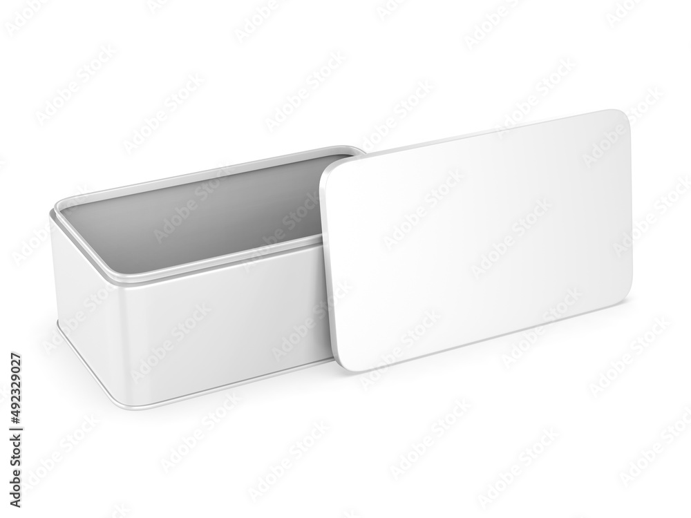 Blank Farmhouse Bread Box, 3d render illustration. Blank Farmhouse Bread Box, 3d render illustration.