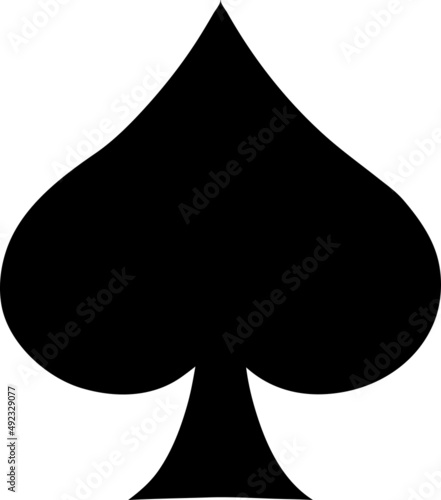 Vector spade icon on white background..eps
