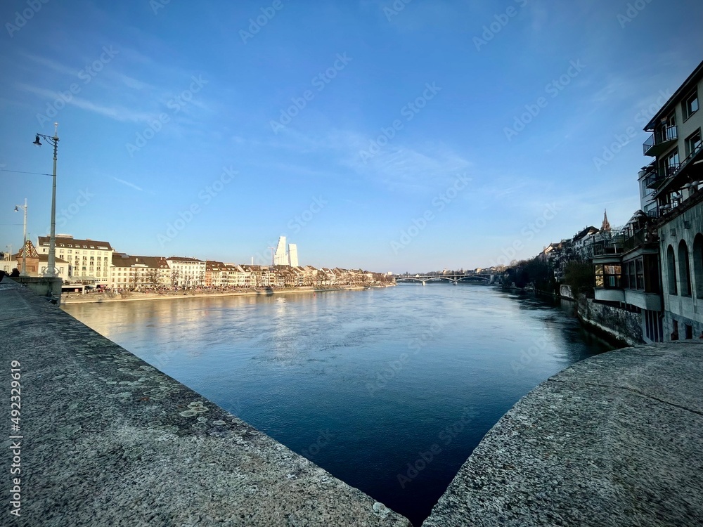 Fototapeta premium view of the city country in Switzerland -Basel