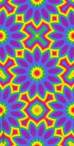 Fractodome Colorful Seamless Fractal Patterns