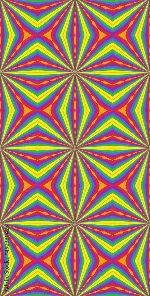 Fractodome Colorful Seamless Fractal Patterns