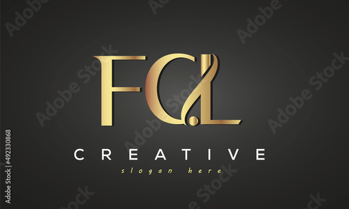 FCL creative luxury logo design photo