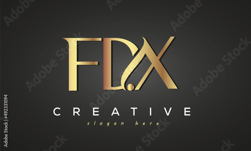 FDX creative luxury logo design photo