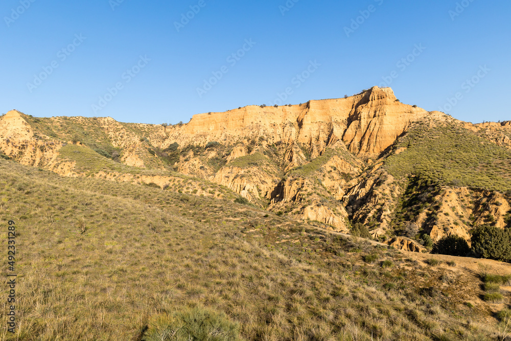 clay ravines called the barrancas del burujon in Toledo