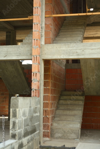 construction of brick building © Przemyslaw