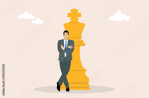 King businessman concept design, vector illustration