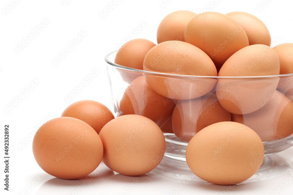 eggs on white background eggs on white background