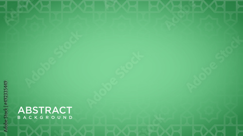 Islamic background with green color vector design illustration. very suitable for promo, banner, sale, web, page, wallpaper, background ect.