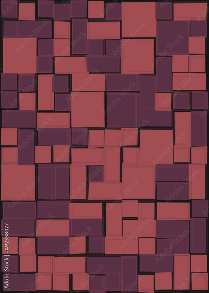 Offset Quads generative art background art illustration Offset Quads generative art background art illustration