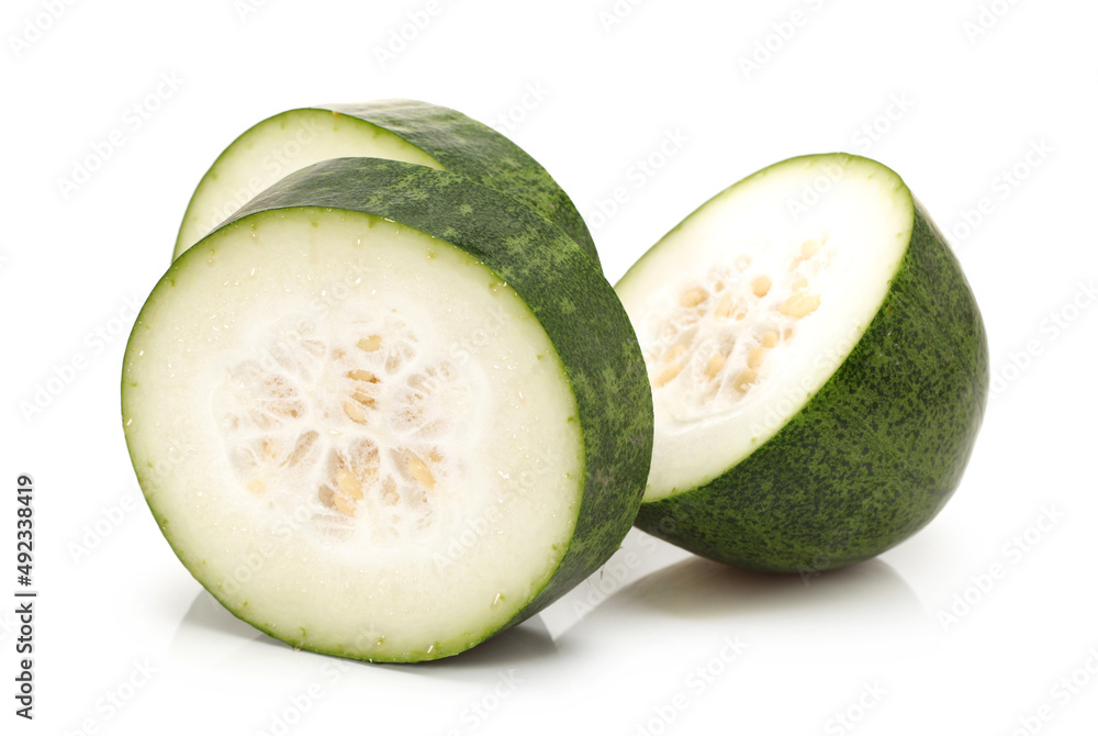 Winter melon on white background Winter melon on white background