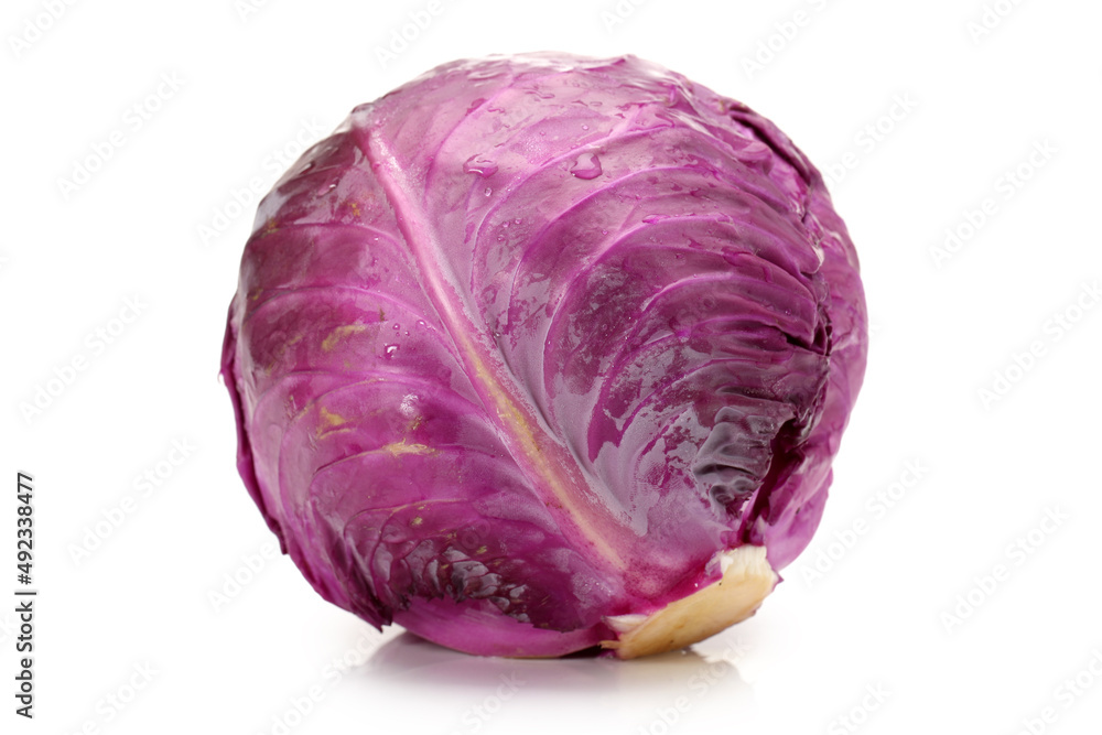 red cabbage isolated on white red cabbage isolated on white